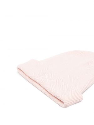 Bonnet brodé en tricot Barrie rose