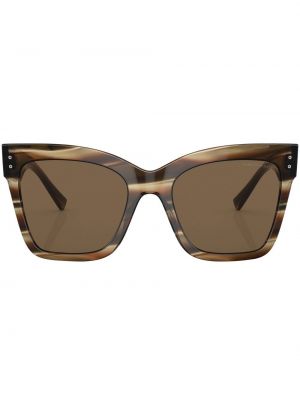 Слънчеви очила с принт Giorgio Armani кафяво