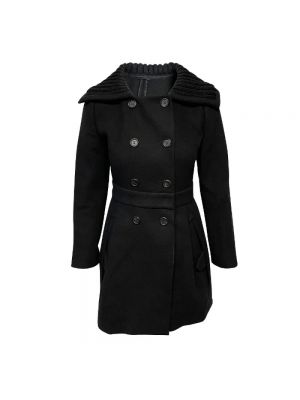 Płaszcz wełniany Prada Vintage czarny