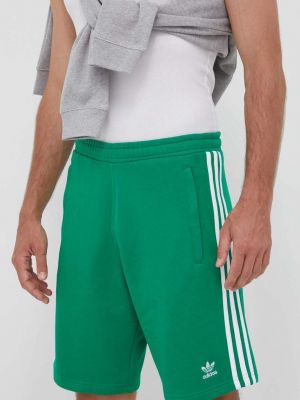 Szorty bawełniane Adidas Originals zielone