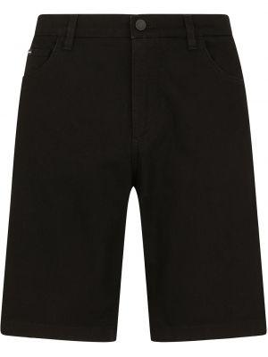 Shorts di jeans Dolce & Gabbana nero