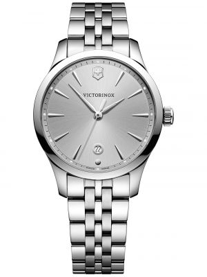 Женские маленькие часы Swiss Alliance с браслетом из нержавеющей стали, 35 мм Victorinox, серебро
