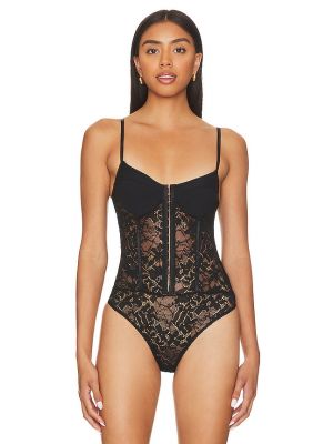 Spitzen body Free People schwarz