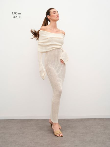 Robe en tricot Rære By Lorena Rae blanc