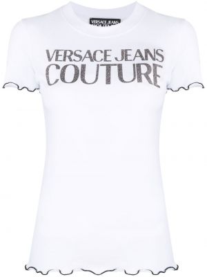 Trykt t-skjorte Versace Jeans Couture hvit