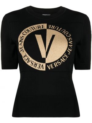 Top tricotate cu imagine Versace Jeans Couture