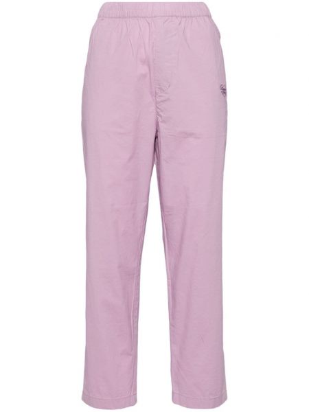 Rovné nohavice s výšivkou Chocoolate fialová