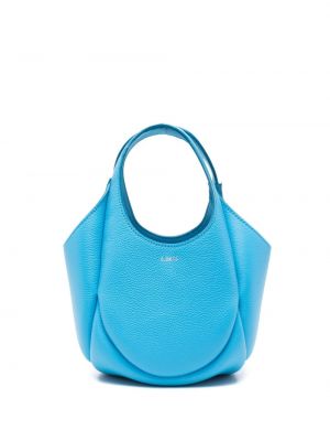 Δερμάτινη τσάντα shopper Coperni μπλε