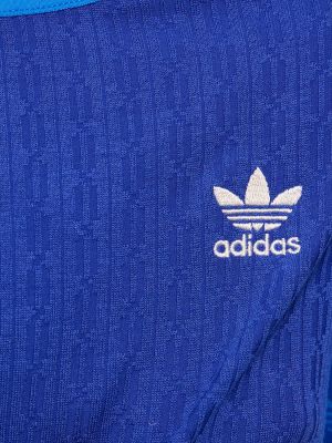 Dzianinowa koszula Adidas Originals niebieska