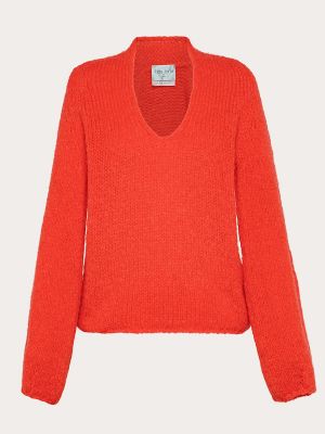 Jersey de lana de tela jersey Forte Forte rojo