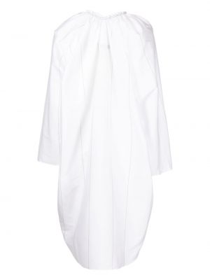 Robe en coton à rayures Litkovskaya blanc