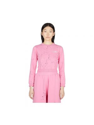 Distressed sweatshirt Mm6 Maison Margiela pink