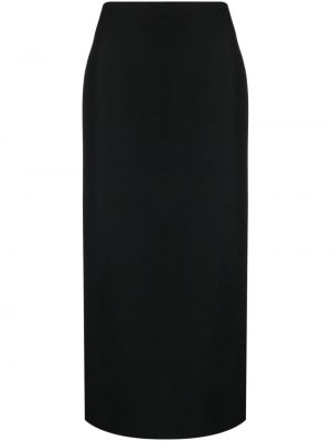 Midi suknja Valentino Garavani crna