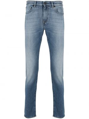 Slim fit priliehavé skinny fit džínsy Pt01 modrá