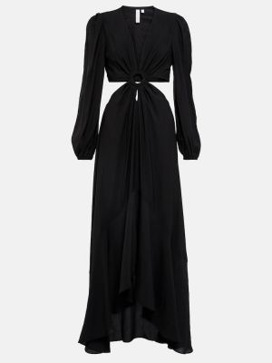 Bavlněné midi šaty Jonathan Simkhai - černá