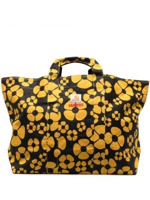 Geblümte shopper handtasche mit print Marni
