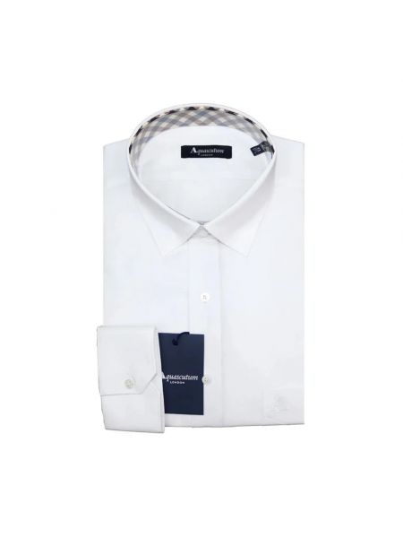 Camisa de algodón Aquascutum blanco