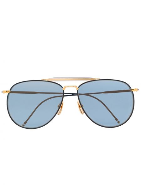 Thom Browne Eyewear gafas de sol estilo aviador 907 - Metalizado