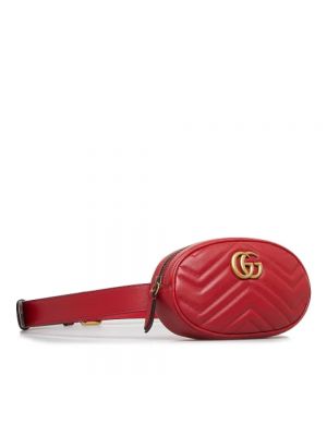 Cinturón de cuero Gucci Vintage rojo