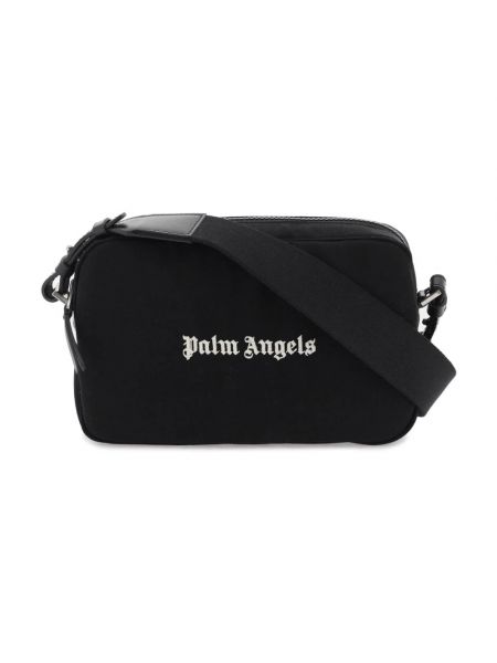 Nylon schultertasche mit taschen mit print Palm Angels schwarz