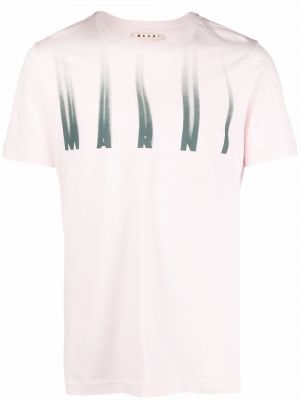 Camiseta con estampado Marni rosa