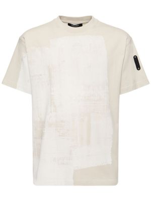 T-shirt en coton à imprimé en jersey A-cold-wall* blanc