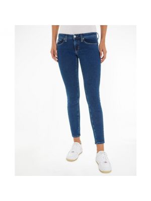 Pantalones de cintura baja Tommy Jeans azul