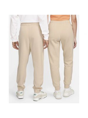 Pantalones de chándal de tejido fleece Nike beige
