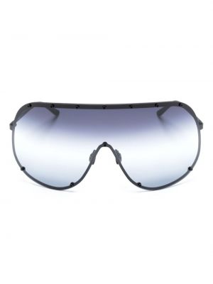 Spalvų gradiento rašto akiniai nuo saulės Rick Owens juoda