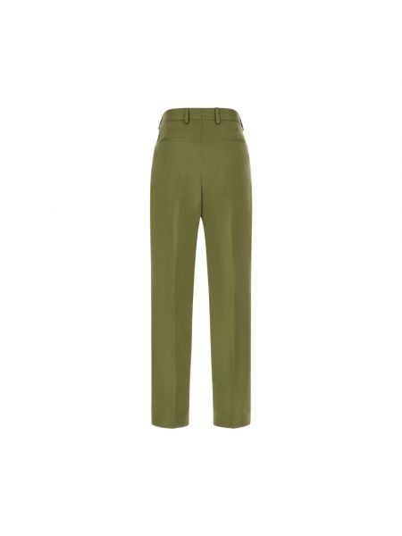 Proste spodnie Calvin Klein zielone