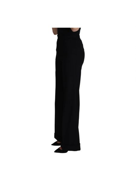 Pantalones bootcut slim fit Dolce & Gabbana negro