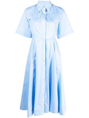 Мини рокля Msgm синьо