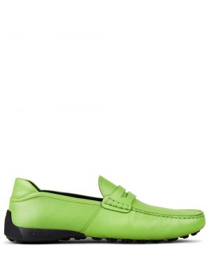 Pantofi loafer din piele slip-on Tod's verde