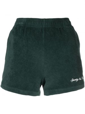 Kratke hlače s vezom Sporty & Rich zelena