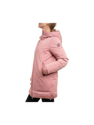 Chaqueta de raso con capucha Colmar rosa