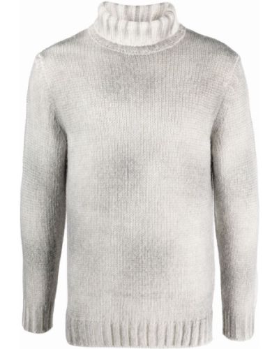 Jersey de punto de cuello vuelto de tela jersey Cenere Gb gris