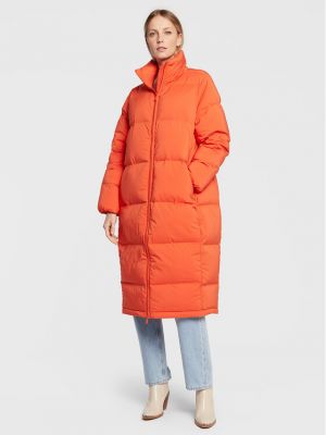 Πουπουλένιο μπουφάν Calvin Klein πορτοκαλί