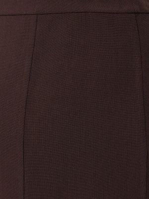 Spódnica midi wełniana z krepy Michael Kors Collection