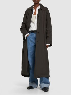 Viskózový kabát Totême šedý