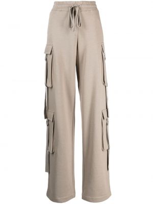Pantalon cargo en coton Blumarine gris