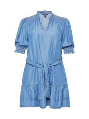 Košeľové šaty Lauren Ralph Lauren Plus modrá