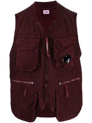 Zip vest C.p. Company rød