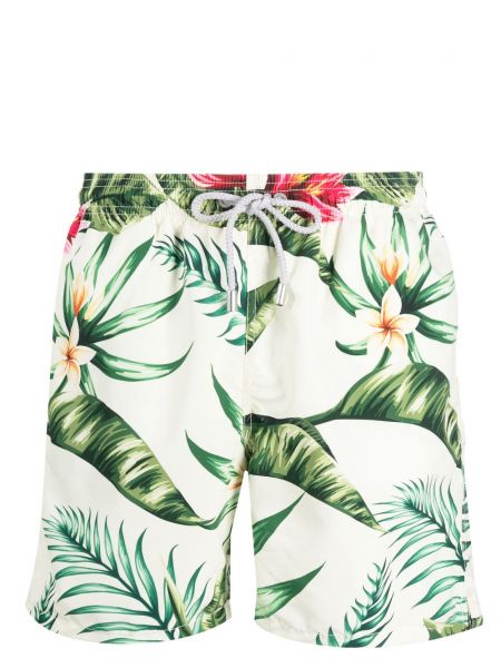 Kratke hlače s cvjetnim printom s printom Mc2 Saint Barth zelena