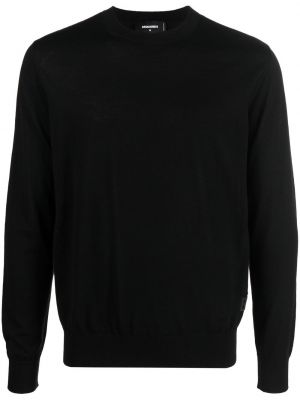 Вълнен пуловер Dsquared2 черно