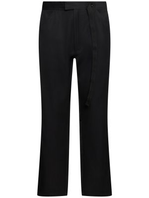 Pantalon en coton en viscose 4sdesigns noir