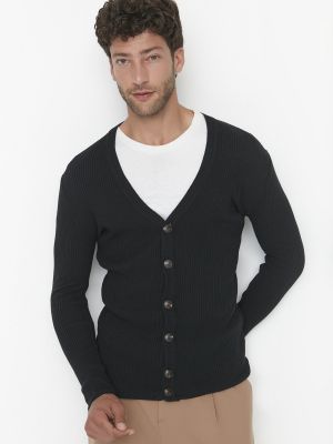 Tīkliņa džemperis Trendyol melns