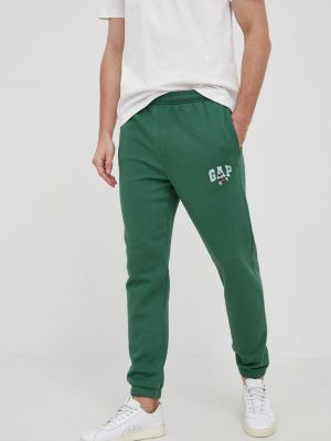 Spodnie z printem Gap, zielony