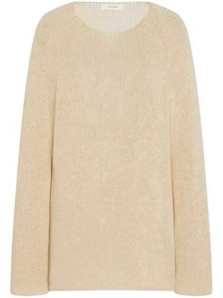 Pull col rond The Row beige
