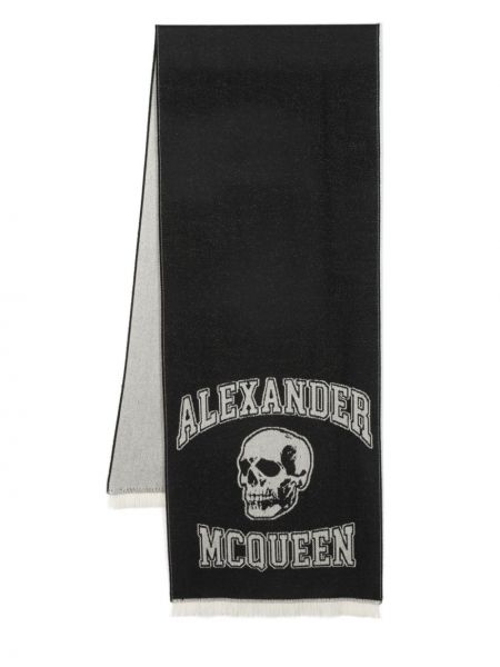 Sciarpa di lana Alexander Mcqueen nero