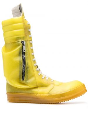 Kotníkové boty Rick Owens žluté